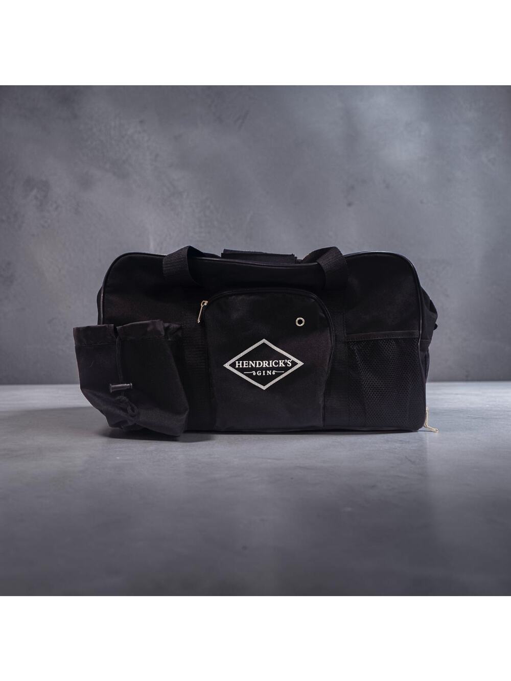 Hendrick’s Gin Official Black Duffel Bag Overnight Travel Weekender Gym Bag New